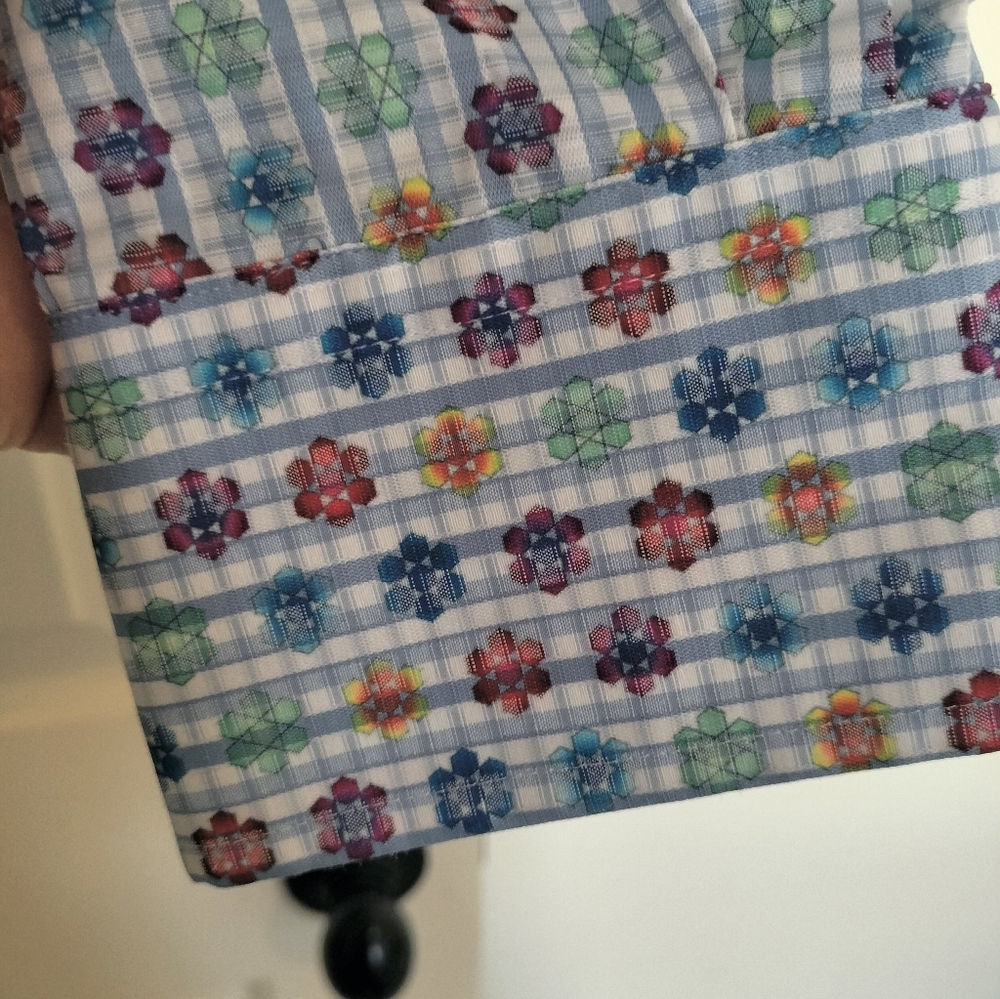 Visconti Black Men’s Long Sleeve Button Down Shirt Size L – Multicolor Geometric - Picture 11 of 15